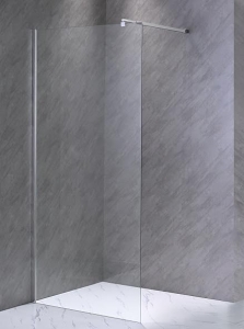 Divus Átlátszó üveges walk-in zuhanyfal, több méretben , Nano bevonat 8mm vastag