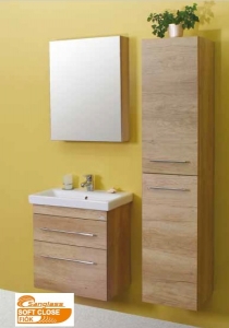 Sanglass Prestige 2.0, 60 cm Fürdőszoba alsószekrény mosdóval-FF-akril Fényes Fehér