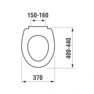 Zeta WC Seat with Lid, Thermoplast, White _ ZETA Ülőke tetővel, termoplaszt, fehér