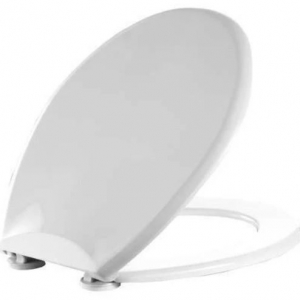 Alföldi Toilet Seat with Lid, White, with Metal Hinges (8780 9501) _ 8780 9501 Alf.WC tető fehér fémzsanérral