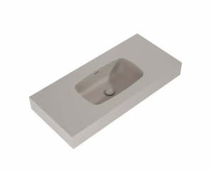 AREZZO design MABEL öntöttmárvány falra szerelhető mosdó 100 cm, matt beige
