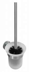BEMETA NEO Fali WC kefetartó, üveg, fekete kefe, 115x360x130mm, inox/matt (104113019) (XS304)