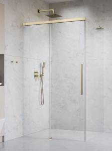 Radaway Idea 8 QL Brushed Gold KDJ szögletes szálcsiszolt arany zuhanykabin