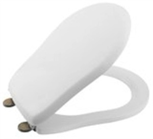 Kerasan RETRO Soft Close WC-ülőke, duroplast, fehér, bronz zsanér (108601N)