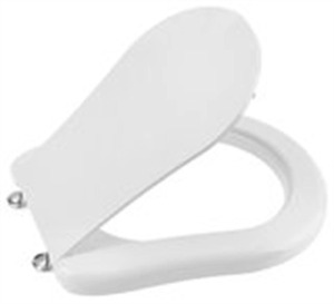 Kerasan RETRO Soft Close WC-ülőke, duroplast, fehér, króm zsanér (108901)