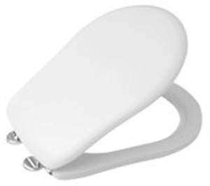 Kerasan RETRO WC-ülőke, duroplast, fehér, króm zsanér (109001N)