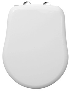 Kerasan RETRO WC-ülőke, duroplast, fehér, króm zsanér (109001N)