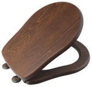 Kerasan RETRO WC-ülőke, diófa, bronz zsanér (109340)
