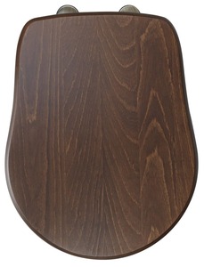 Kerasan RETRO WC-ülőke, diófa, bronz zsanér (109340)
