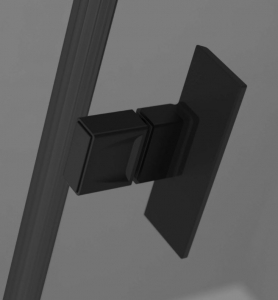 Radaway Nes 8 Black KDD II szögletes fekete zuhanykabin
