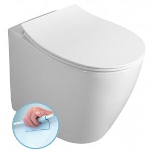 SENTIMENTI álló WC, alsó vagy hátsó kifolyással, Rimless, SmartFixPlus, 36x52cm