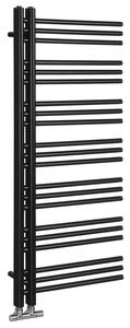 Sapho DORLION fürdőszobai radiátor, 500x1200 mm, 492 W, matt fekete (1130-21)