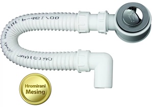 Sanotechnik Zuhanytálca leeresztő klikk-klakk, fi 50 mm (11427)