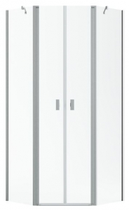 Radaway Nes Brushed Nickel PTD szögletes szálcsiszolt króm zuhanykabin