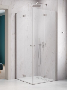 Radaway Nes Brushed Nickel KDD-B szögletes szálcsiszolt króm zuhanykabin