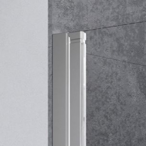 Radaway Nes Brushed Nickel KDD-B szögletes szálcsiszolt króm zuhanykabin