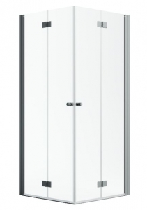 Radaway Nes Brushed GunMetal KDD-B szögletes szálcsiszolt fegyvermetál zuhanykabin