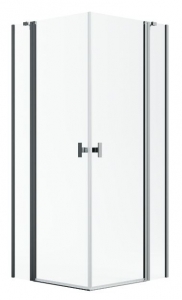 Radaway Nes Brushed GunMetal KDD II szögletes szálcsiszolt fegyvermetál zuhanykabin