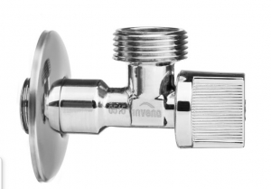 Angle Valve for Tap 1/2" x 3/8" - Hook Mount, Chrome _ Sarokszelep Csaptelephez 1/2" x 3/8" - Akasztós, Króm