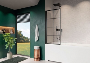 Radaway Nes Black PNJ I Factory fekete kádparaván