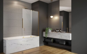 Radaway Furo Gold PND II arany kádparaván