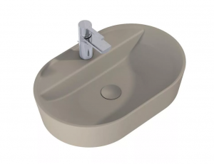 AREZZO design pultra ültethető mosdó BABETTE 62X42 matt beige