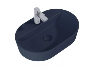 AREZZO design pultra ültethető mosdó BABETTE 62X42 matt kék