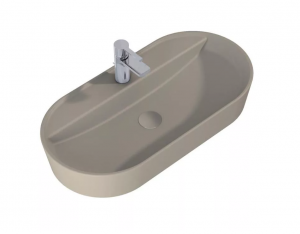 AREZZO design pultra ültethető mosdó BABETTE 82X41, matt beige