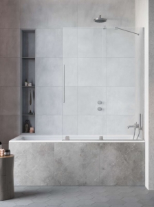 Radaway Furo Brushed Nickel PND II szálcsiszolt króm kádparaván