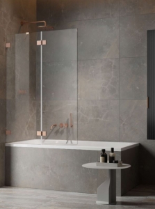 Radaway Essenza Pro Brushed Copper PND II szálcsiszolt réz kádparaván