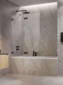 Radaway Essenza Pro Brushed GunMetal PND II szálcsiszolt fegyvermetál kádparaván