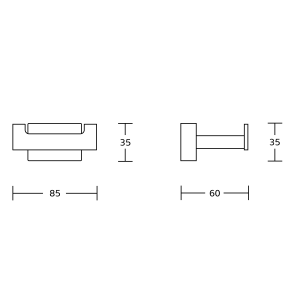 AQUALINE APOLLO duplafogas, matt fekete