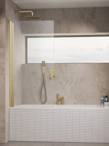 Radaway Nes Brushed Gold PNJ I szálcsiszolt arany kádparaván