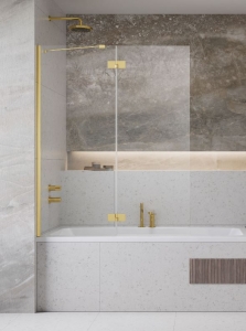 Radaway Essenza Gold PND II arany kádparaván