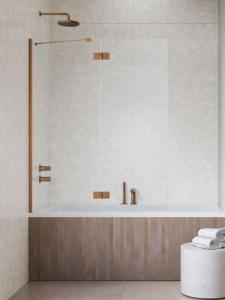 Radaway Essenza Brushed Copper PND II szálcsiszolt réz kádparaván