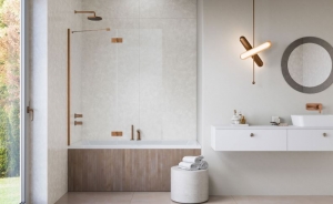 Radaway Essenza Brushed Copper PND II szálcsiszolt réz kádparaván