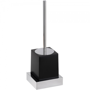 BEMETA GAMMA fali WC-kefetartó, 125x386x105mm, króm/fekete