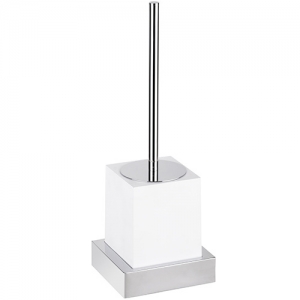 BEMETA GAMMA fali WC-kefetartó, 125x386x105mm, króm/fehér