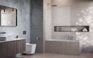 Radaway Essenza Brushed Nickel PND II szálcsiszolt króm kádparaván