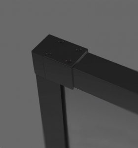 Radaway U toldóprofil Idea KDJ/KDS fixfal fekete 20mm