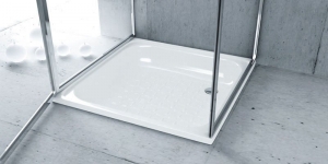 AQUALINE Lemez zuhanytálca, fehér 70x70x12 cm, 80x80x16cm