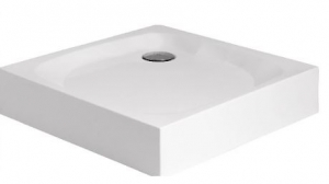 Balneum fekete szögeletes zuhanykabin premium zuhanytálcával 80x80