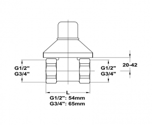 Mofém Csempeszelep (164-0016-00)
