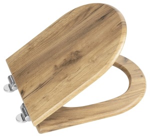 Aqualine Soft Close WC-ülőke, MDF, tölgy dekor (1705-20)