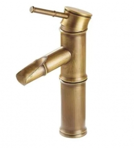 Balneum Bronz Mosdó Csaptelep - Bamboo alacsony antik mosdó