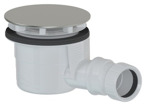 Polysan zuhanytálca-szifon 90 mm, DN40, polírozott inox fedlappal (17911)