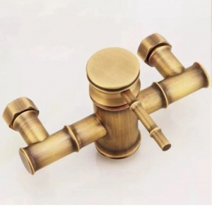 Balneum Bamboo antik zuhany csaptelep - bronz