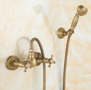 Balneum Vintage antik bronz kétgombos zuhany csaptelep