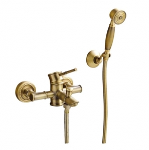 Balneum Bronz antik kád csaptelep - bamboo stílus