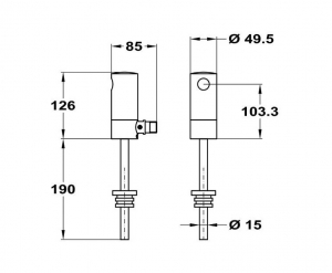 Mofém Elektromos vizelde öblitő (184-7501-00)